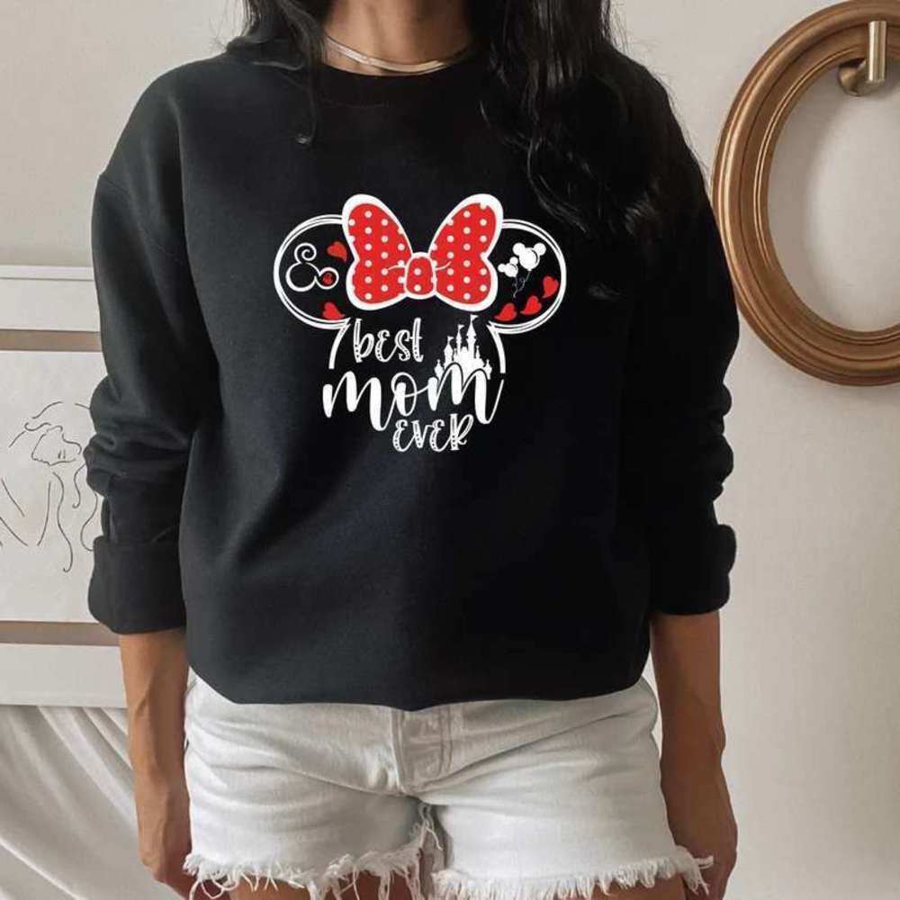 Disney Best Mom Ever Graphic Unisex Crewneck Sweatshirt